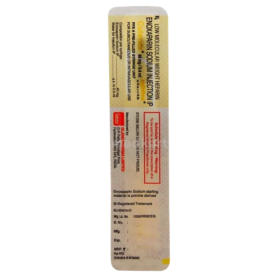 cutenox 40mg/0.4ml injection